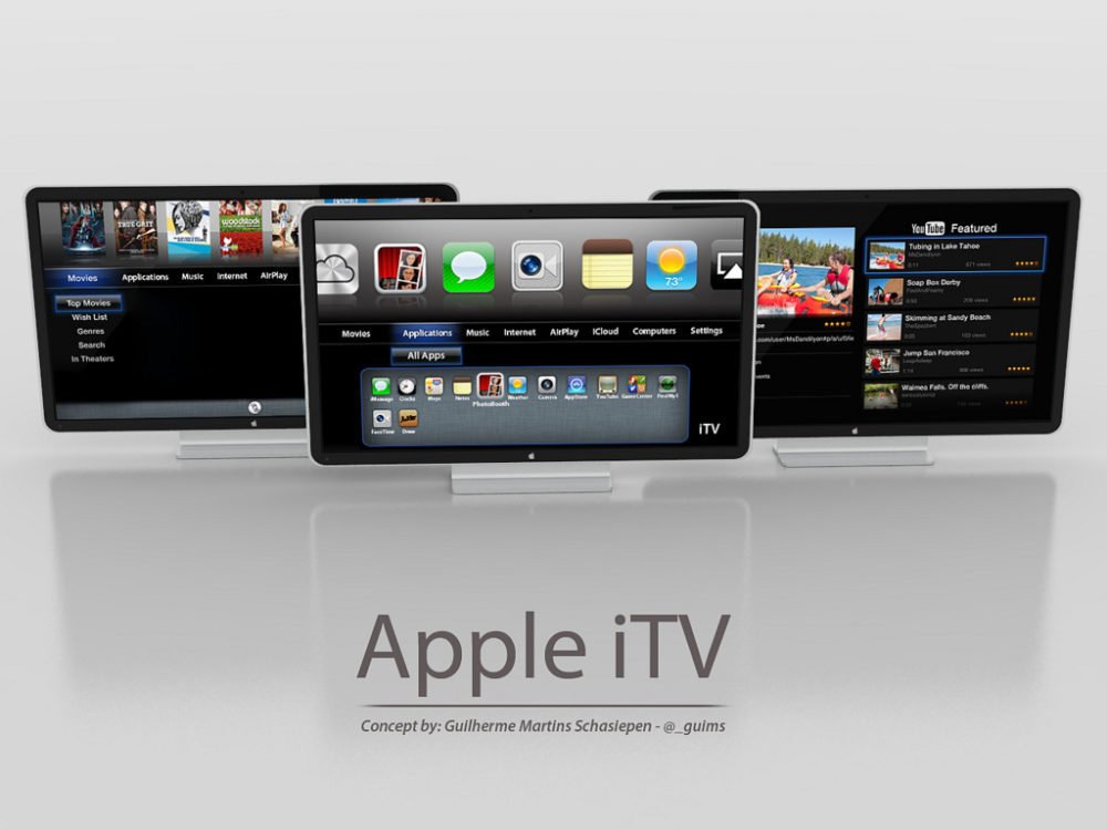 Diseño conceptual de Apple iTV