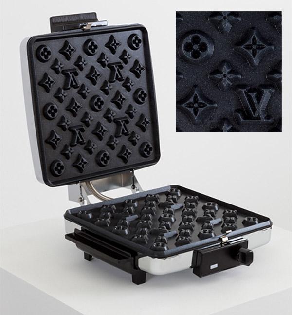 Diseño conceptual de plancha para waffles de Louis Vuitton