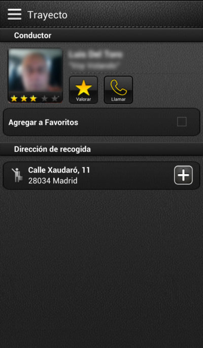 Aplicación MyTaxi