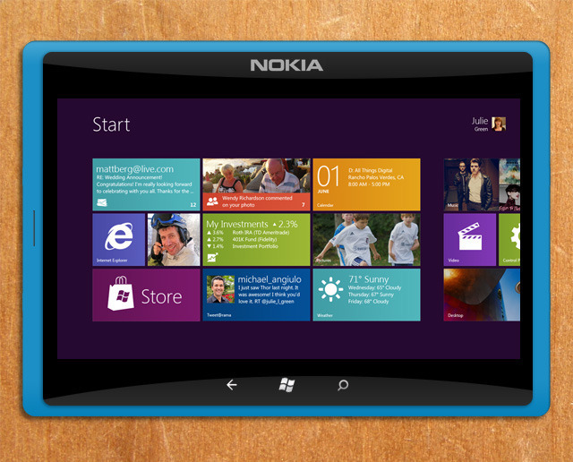 Nokia Windows 8 tablet (falso)