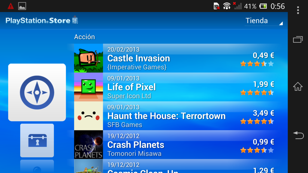 PSM en Sony Xperia Z