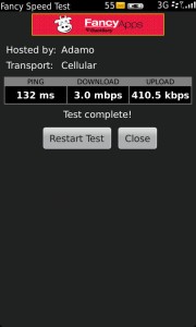 BlackBerry Torch 9860 - Test velocidad