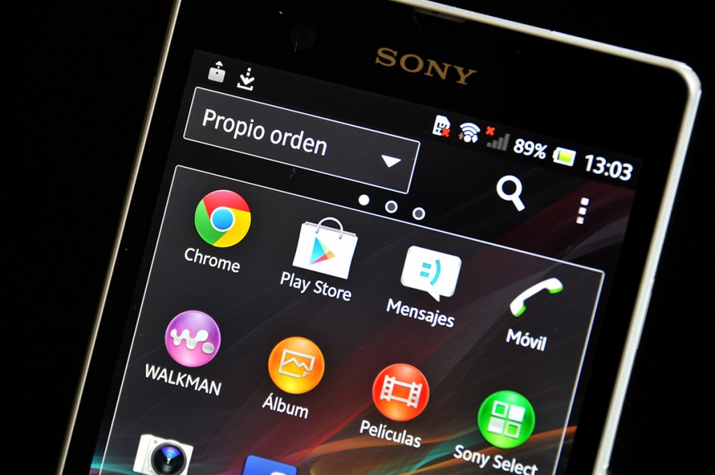 Sony Xperia Z pantalla