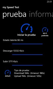 Nokia Lumia 820 - Prueba velocidad