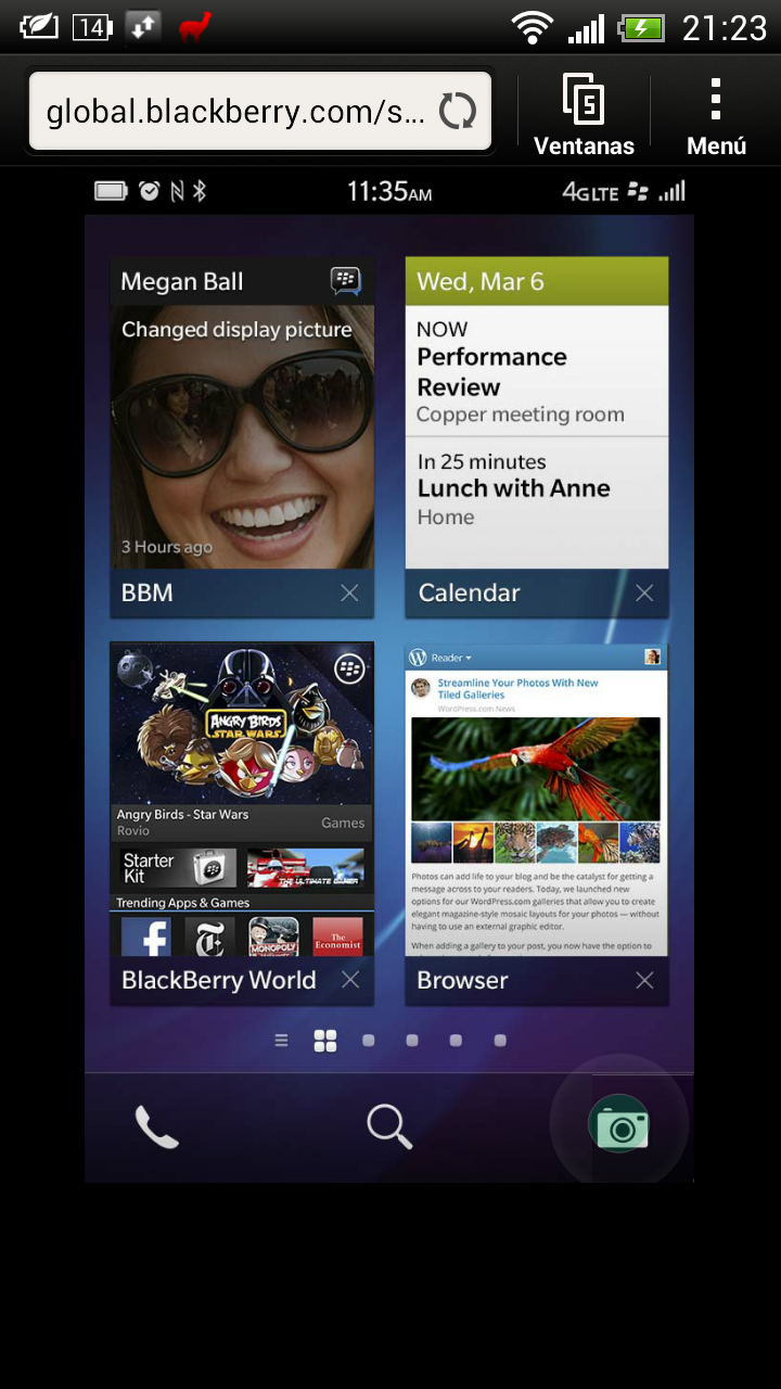 Simulador BlackBerry 10