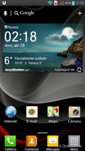 LG Optimus L9 - pantalla principal