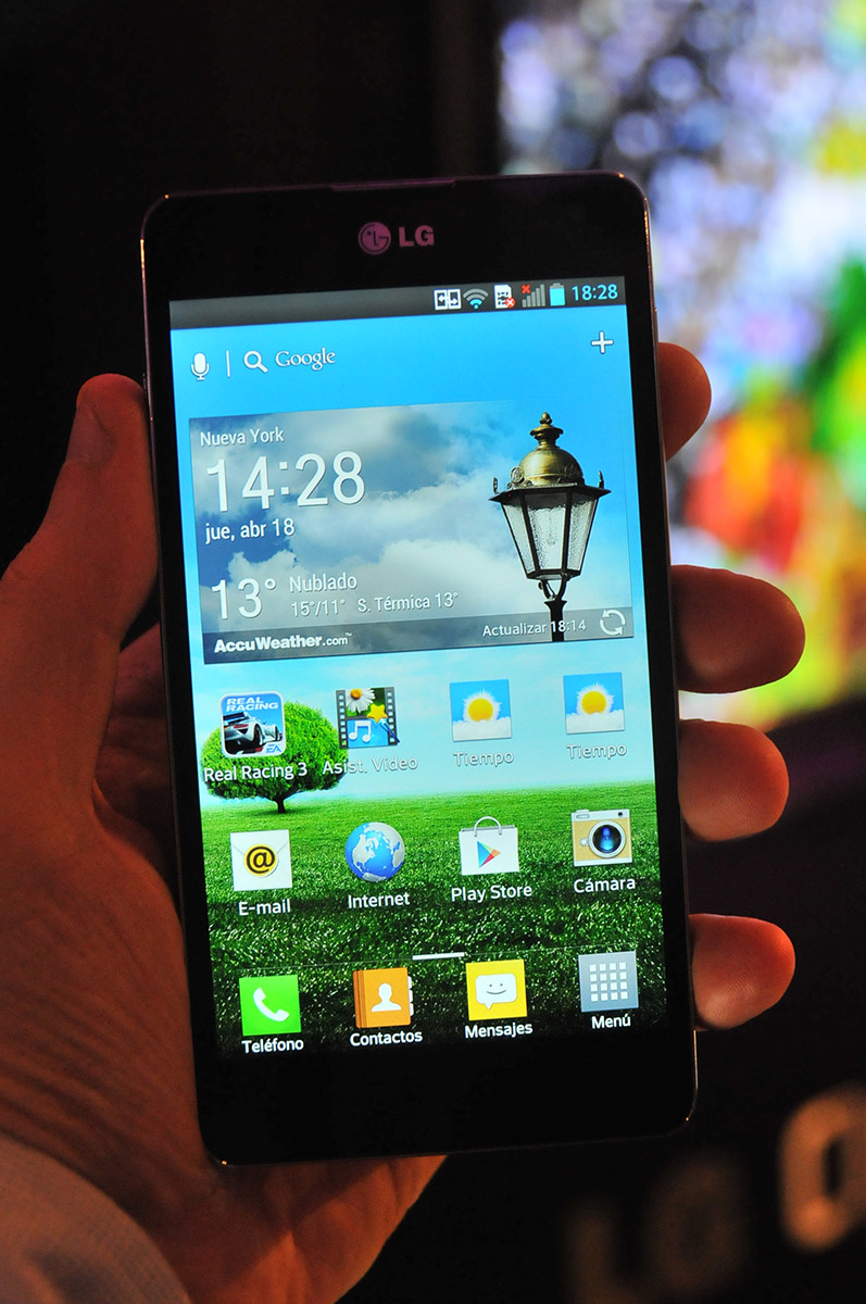 Frontal del LG Optimus G