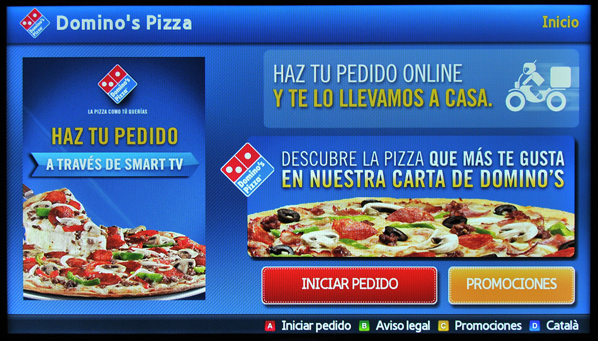 Samsung Smart TV Domino�s Pizza Teknófilo