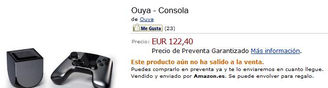 Ouya la venta en Amazon España