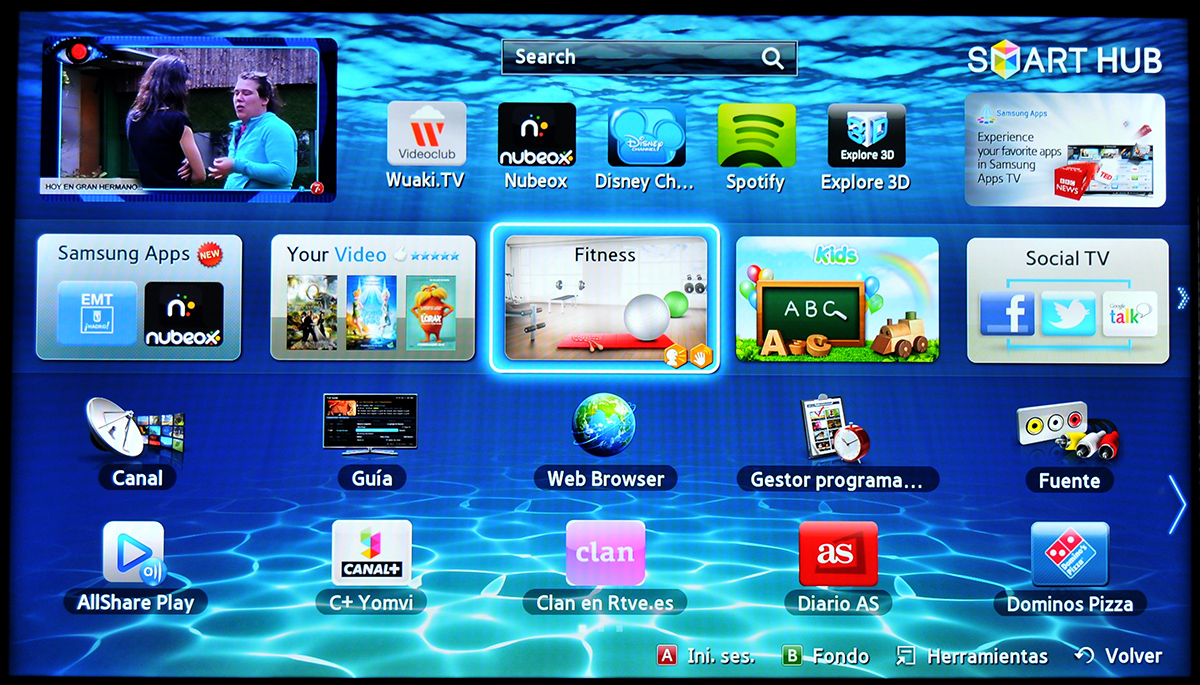 Análisis de las principales plataformas Smart TV (parte II): Samsung Smart TV Samsung Smart TV
