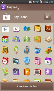 LG Optimus G - Cambio de iconos