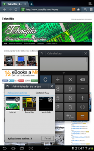 Navegador web en Samsung Galaxy Tab 2 10.1"