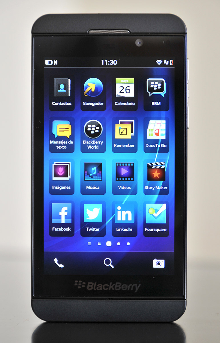 BlackBerry Z10 - Frontal