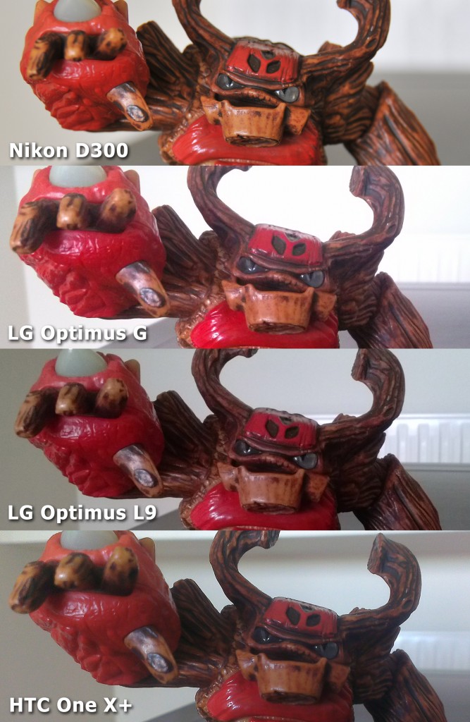 Comparativa Optimus G, Optimus L9, HTC One X+ y Nikon D300