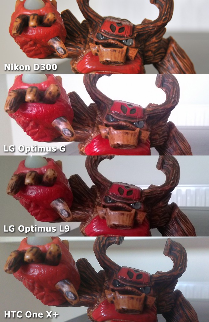 Comparativa Optimus G, Optimus L9, HTC One X+ y Nikon D300