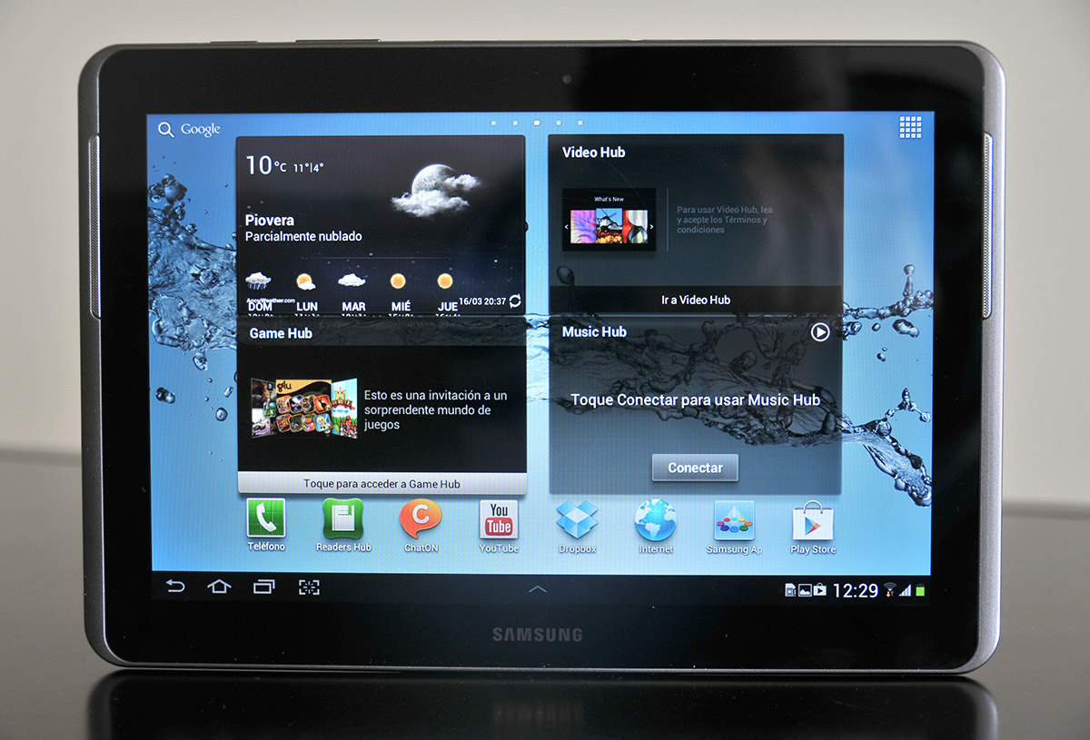 Galaxy Tab 2 10.1 - parte frontal