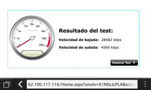 BlackBerry Z10: Prueba de velocidad