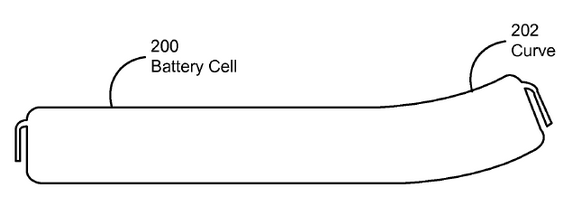 Patente Apple baterías curvadas