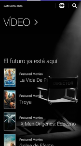 Vídeo en Samsung Hub