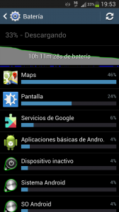 Batería Google Maps
