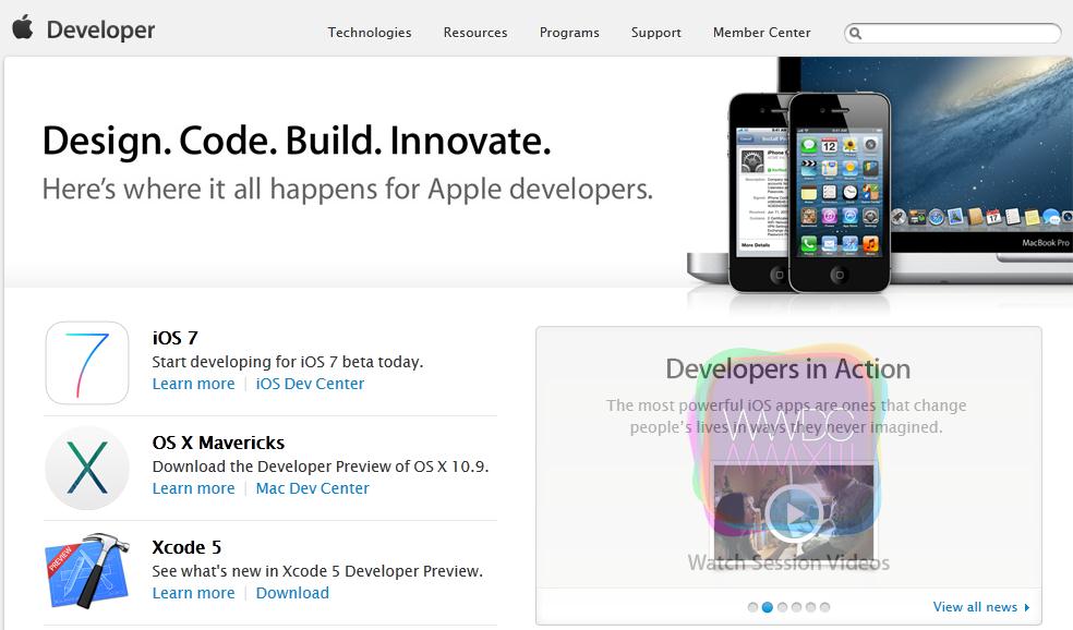 Apple Developer Center