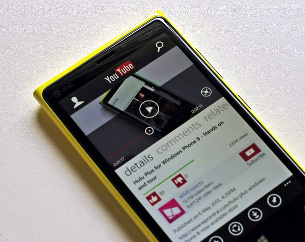 App YouTube Windows Phone 8