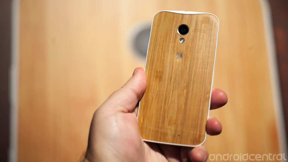 Moto X en madera