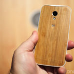 Moto X en madera