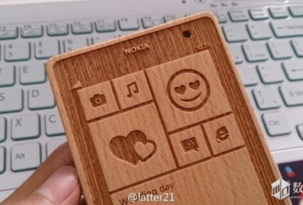 Nokia Lumia 1020 en madera