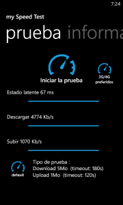 Prueba velocidad 3G