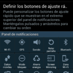 Panel desplegable del Galaxy S4