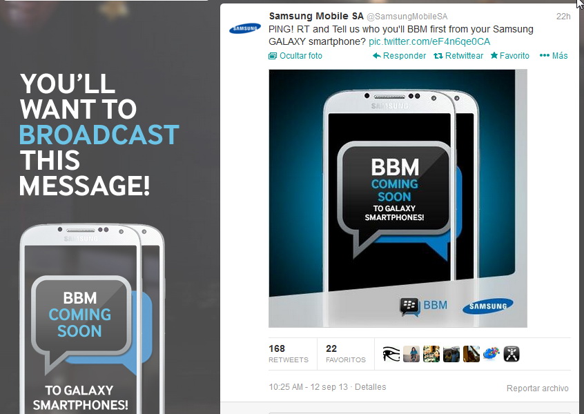 BBM en Samsung