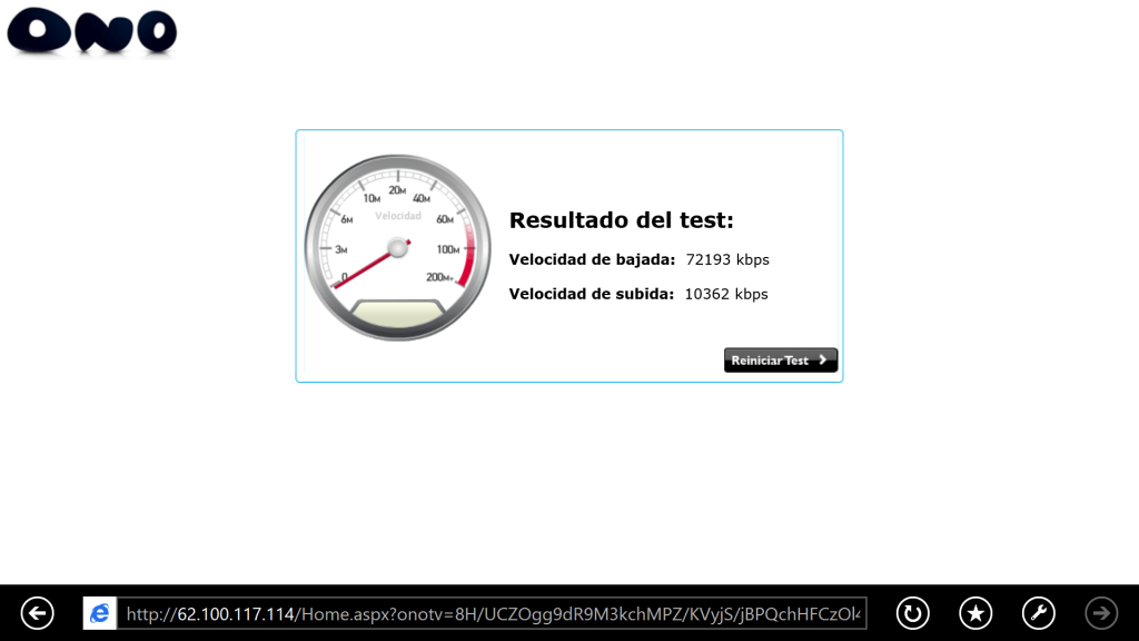 Prueba de velocidad WiFi