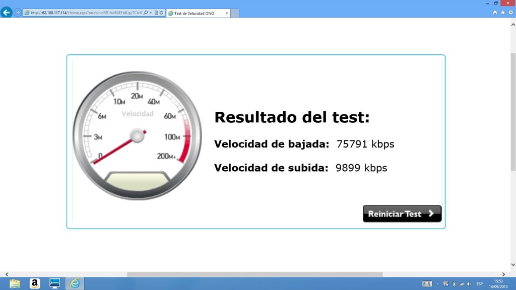 Test velocidad ONO