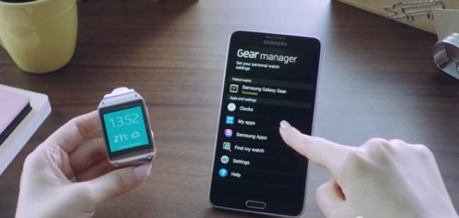 Galaxy Gear y Galaxy Note 3