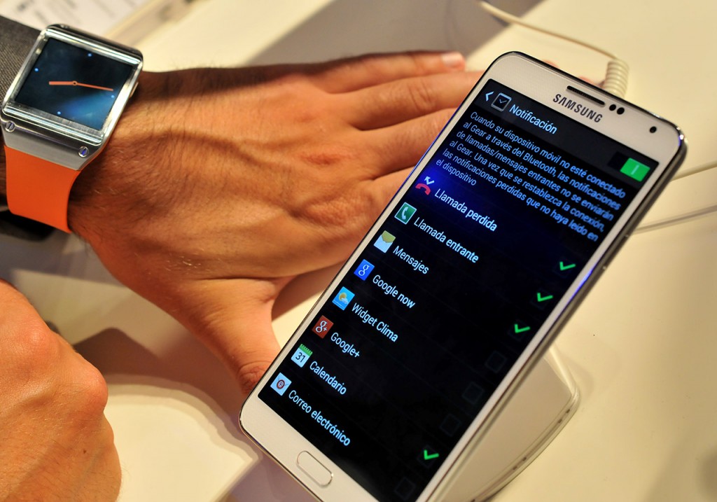galaxy gear - notificaciones