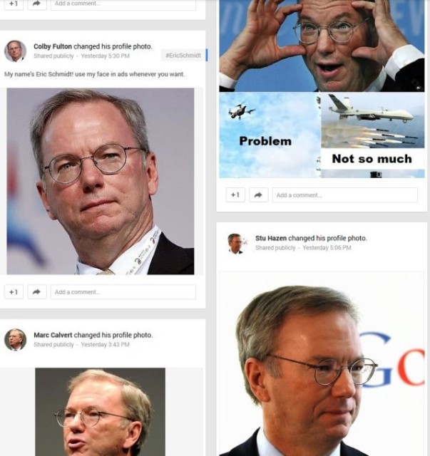 Google Plus Eric Schmidt