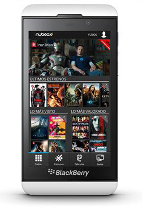 Nubeox en BlackBerry