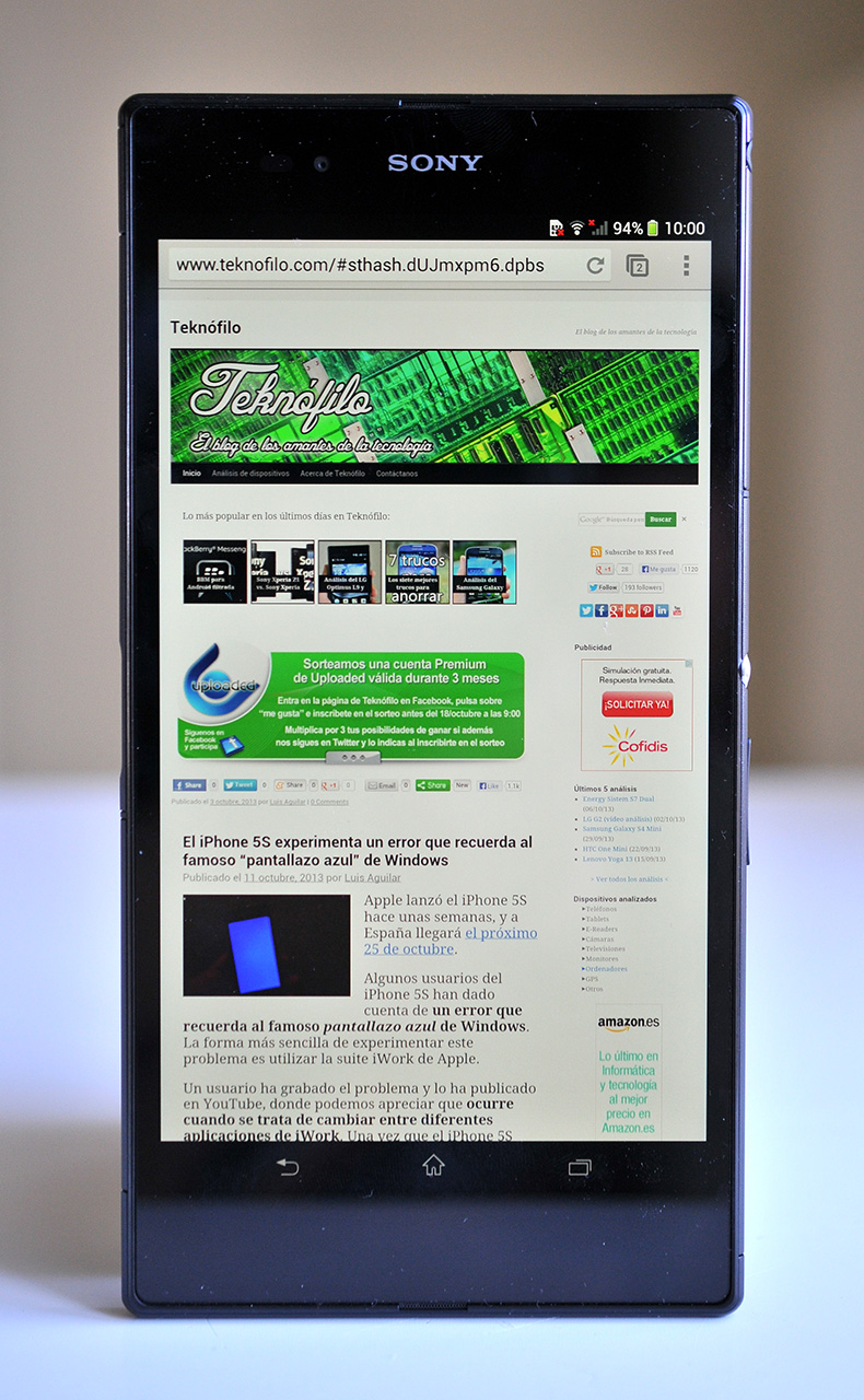 teknofilo en xperia z ultra