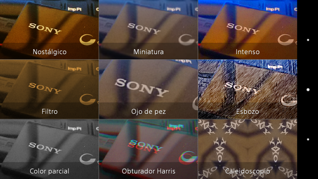 Modos de Sony Xperia Z1