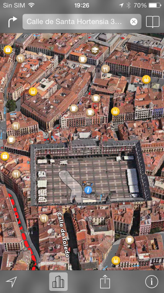 Vista 3D de Apple Maps