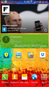 Widgets de notificaciones del Galaxy Note 3