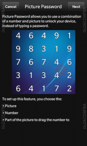 Pic Password de BlackBerry
