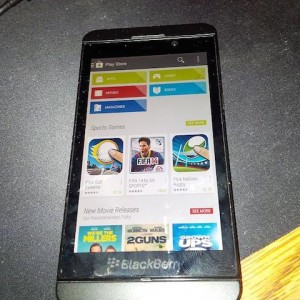 Google Play en BlackBerry