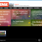 The Verge en Internet Explorer