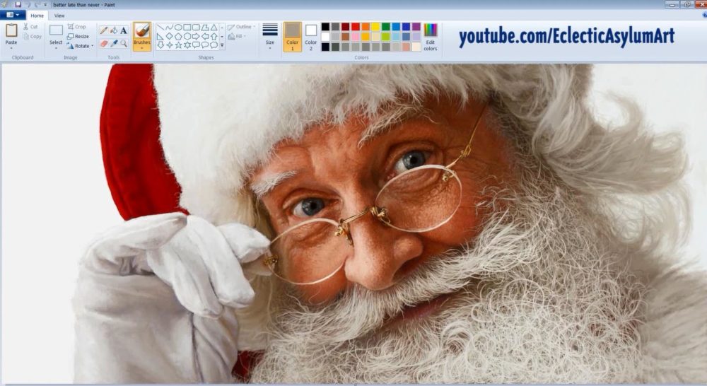 Santa Claus en MS Paint