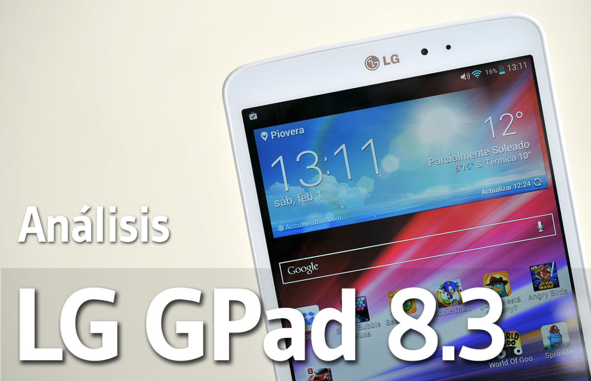 Analisis del LG GPad 8.3