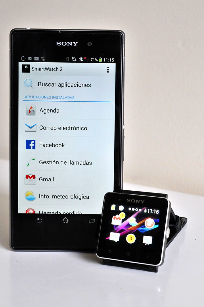 Sony SmartWatch 2 con Xperia Z1