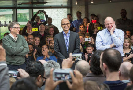 Los 3 CEOs de Microsoft