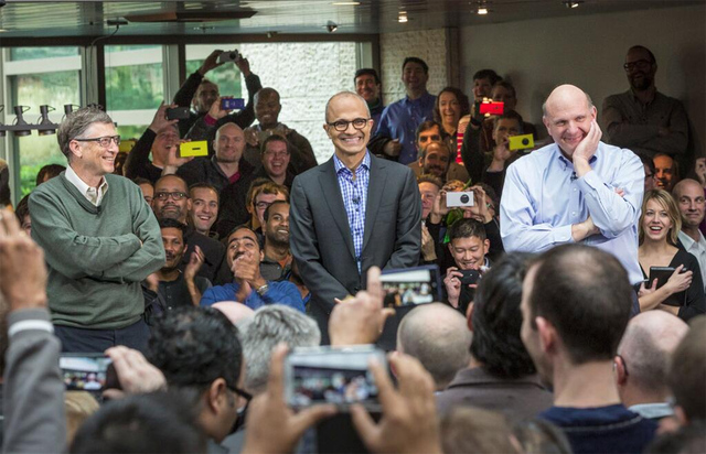 Los 3 CEOs de Microsoft